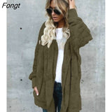 Autumn/winter New Mao Mao Warm Cotton-padded Jacket with Long and Fake Fur Coats on Both Sides Demi-season Jacket for