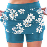 Daisy Printed Mid Waist Sports Leisure