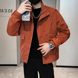 Fongt Men's Autumn And Winter Fashion Brand Handsome Retro High-End Trend Of Men's Workwear Jacket Spring And Autumn