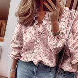 Fongt Spring And Summer New Long-Sleeved Leafed Shirt