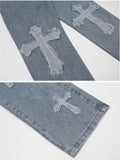 men's vintage jeans with cross