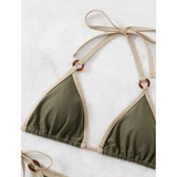 Fongt New Sexy Solid Color Split Bikini Sling Women's