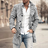 Fongt Printed Men's Coat 2025 New Wish Coat Station Wind Coat