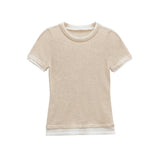 Fongt Homemade New Women's Classic Fashion Double T-Shirt 5644318