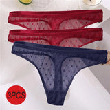 Sexy Panties Women G-String Thong Lace Underwear Pantys Low-Waist Female Underpants Mesh Perspective Briefs
