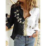 Casual Long Sleeve Chiffon