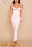 2023 New Summer Dresses Ruched Satin Spaghetti Straps Backless Maxi Dresses Women Sexy Celebrity Party Dresses