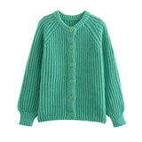 20241 / 2 New Women's Street Fashion Casual Round Collar Long-Sleeved Sweater W063 6021-Outfit