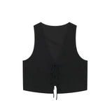 New Textured Vest 8338772 Long Skirt 4764409-Outfit