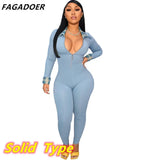 PINK Letter Embroidery Bodycon Jumpsuit Fashion Plaid Patchwork Bodysuits Long Sleeve Sexy Zipper Playsuits