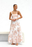 Fongt Spring And Summer New Simple Print Fashion Slip Big Skirt Dress-88105-Outfit