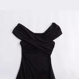 New Tight Shoulder Solid Color Jumpsuit 5644325-Outfit