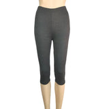 Elastic Cropped Black And White Thin