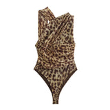 New Silk Mesh Slim Sexy Asymmetrical Jumpsuit 5039337-Outfit