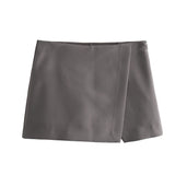 Spring Style Asymmetrical Fashion Multi-Color Skirt-Outfit