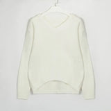 Neck Sweaters Women Pullover New Fashion Ladies Solid Knitwear