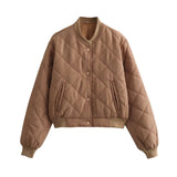 Fongt 2025 Women's New Comfortable Casual Short Cotton Jacket Jacket A19847