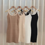 Niche Slings Summer Pure Desire To Show The Back Dress Women Cross Sleeveless Small Man Toss Of The Waist Sexy Ass
