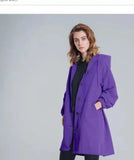 2023Women Fashion Trench Coat Spring Autumn Casual Hooded Medium Long Overcoat Loose Windproof Coat Korean Trendy Large Size