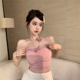 Summer Hanging Neck Bra Bare Sleeveless Sling Slings Small Vest Pure Boobs Boobs Short