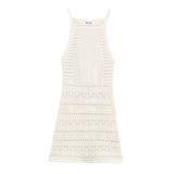 Fongt Women's Knitted Necked Necked Mini Dress For Summer 2025