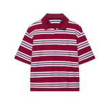 Fongt Striped Short-Sleeved T-Shirt + Low-Rise 100-Fold Skirt 2025 Spring New D79551