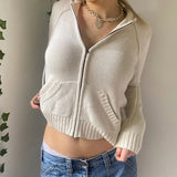 Women's Dress Autumn / Winter Ins Internet Celebrity Solid Color Hooded Pocket Sweater Coat Woman-Outfit