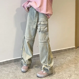 Function Pocket Boyfriend Cargo Jeans-Outfit