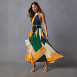Fongt 2025 New Rolling Sleeveless Casual Dress INS Loose Vacation Women's Dress