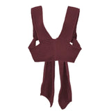 Sleeveless Knitted Crop Sweater Sexy Autumn Summer Fashion Vest Black Casual White Jumper Top Female Pullover fall