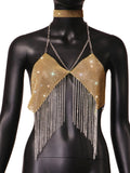 Fongt Type Sequins Slim Short Money Inside The Sling Type Anti-Light Black Small Vest