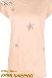 Strass T-shirts for Women 2023 Summer Clothes Round Neck T-shirt Casual Tees Tops Female Fashion Streetwear Tee