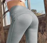 Leggings Fashion Fitness Leggings Women High Waist Workout Leggins Solid Patchwork Leggings Mujer