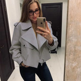 Trendy Women's Spring Faux Leather Jackets 2022 Ladies Casual Loose Soft Short Basic Jackets And Coats Veste