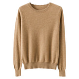 Fongt 2024 Autumn And Winter New Lady Loose Round Collar Solid Color Short Set Bottom Knit Bottom Sweater-Outfit