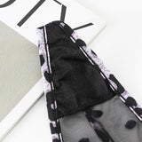 Sexy Lace Leopard T-Throat T-Santing Tpants Ice Silk Splicing Lace Breathable