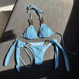 2023 Sexy New Split Swimsuit Chain Bikini Swimsuit