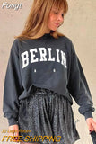Printed Sweatshirts for Women Fashion Oversized Pullovers Tops Spring Autumn Loose Sweatshirt Hoodies Female