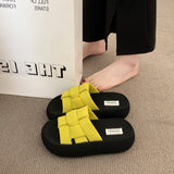 Fongt Thick Bottom Cool Weaving Cool Drag Dress 2025 Summer New Fashion Wearing Beach Flip-Flops