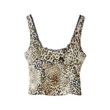 Summer Animal Print Blouse 7989400 Straight Trousers 8017402-Outfit