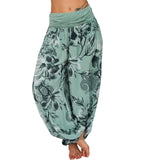 Printed Loose Casual Wide-leg Trousers