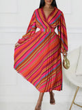 Fongt Summer New Women's Fashion Collar Long Sleeve Sexy Collar Dress Dress Dress