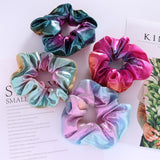 Lady Hair Scrunchies Ring Elastic Hair Bands Pure Color Bobble Sports Dance Velvet Soft Charming Scrunchie