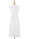Fongt Sexy Hottie Style 2025 Spring New Design Sleeveless Perspective Lace Temperament Dress