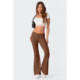 Solid Color Slim Slimming Low