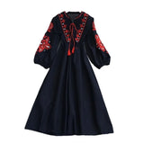 Fongt Gentle Wind V Collar Horn Sleeves With Waist Swing Lotus Leaf-Side Dress Female Pendant 0515