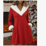 Fongt And Leisure Knitted Dress New Solid Long Sleeves