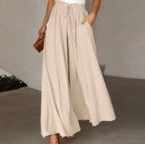 Wide Leg High Waist Long Culottes