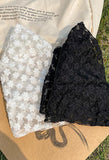 Flower Pattern Lace Bucket Hat-Outfit