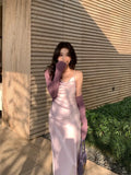 Fongt Xixi 13 Lines 2025 Spring And Summer New French Retro Collar Temperament Pearl Hanging Joint Dress 8600